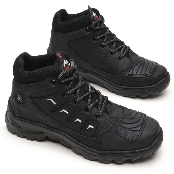Bota Adventure Masculina Preta Coturno Casual