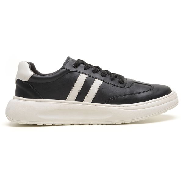 Tênis Masculino Casual Leve Preto com Off White