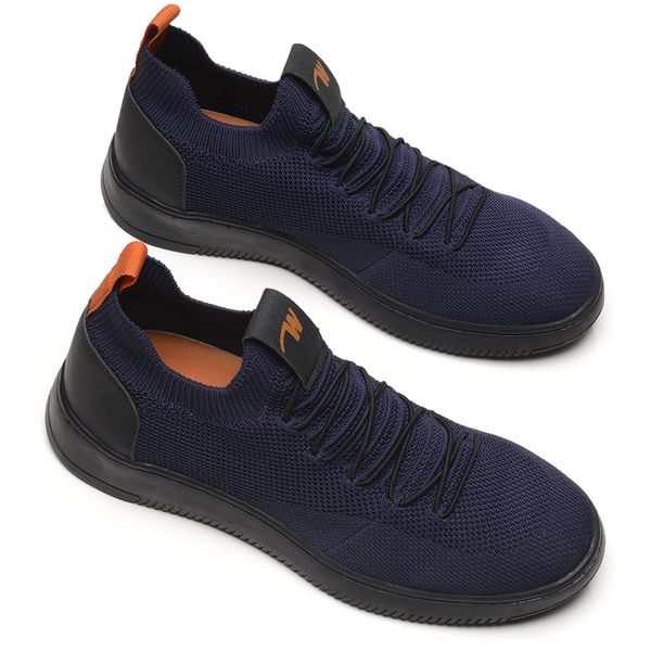 Tênis Meia Masculino Casual Confortável Leve Azul Marinho