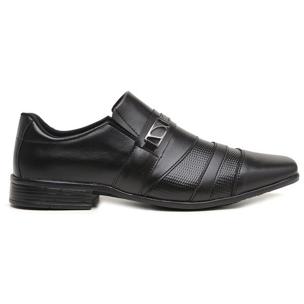 Sapato Social Masculino Casual Preto Calce Fácil