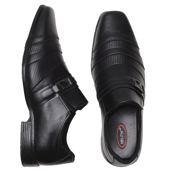 Sapato Social Masculino Casual Preto Calce Fácil