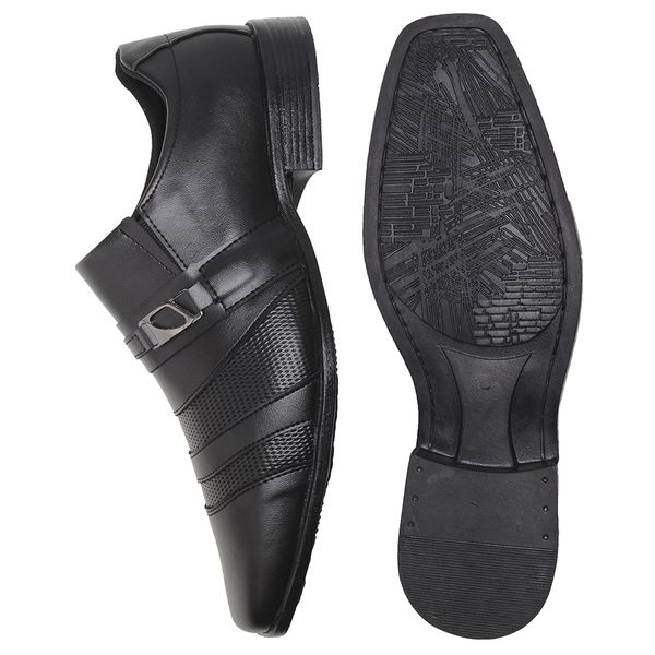 Sapato Social Masculino Casual Preto Calce Fácil