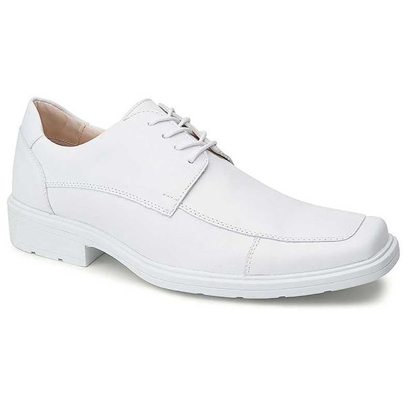 SAPATO MASCULINO EM COURO BRANCO CADARÇO