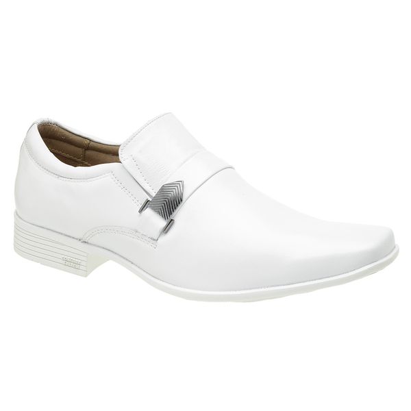 Sapato Branco Masculino com fivela - Sola Paris Branco 