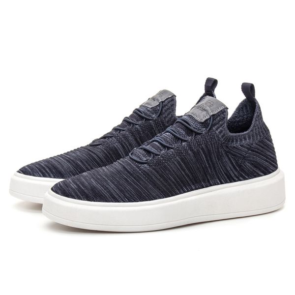 Tênis Knit Dylan Azul Mescla