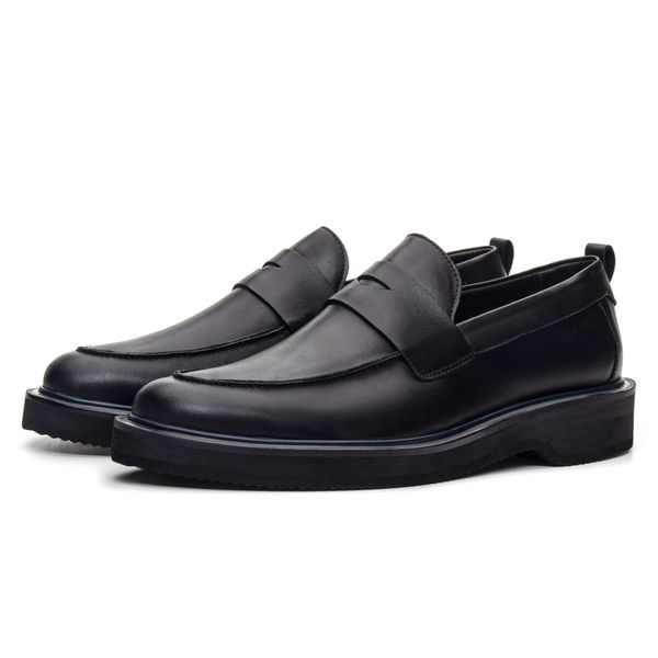Sapato Loafer Louis em Couro Preto