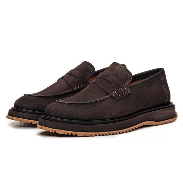 Sapato Loafer London em Couro Selaria Café