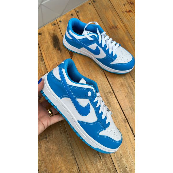 Tenis azul e branco cheap