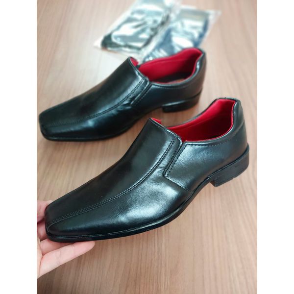 Sapato Social Preto Liso Talline Sapatilhas Atacado