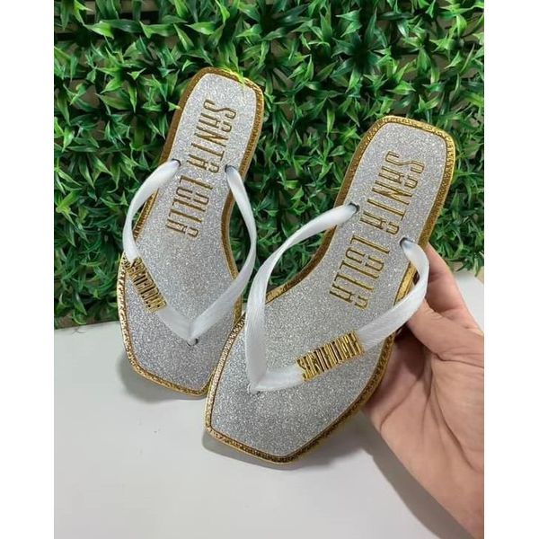 Chinelo SL Shine Prata 