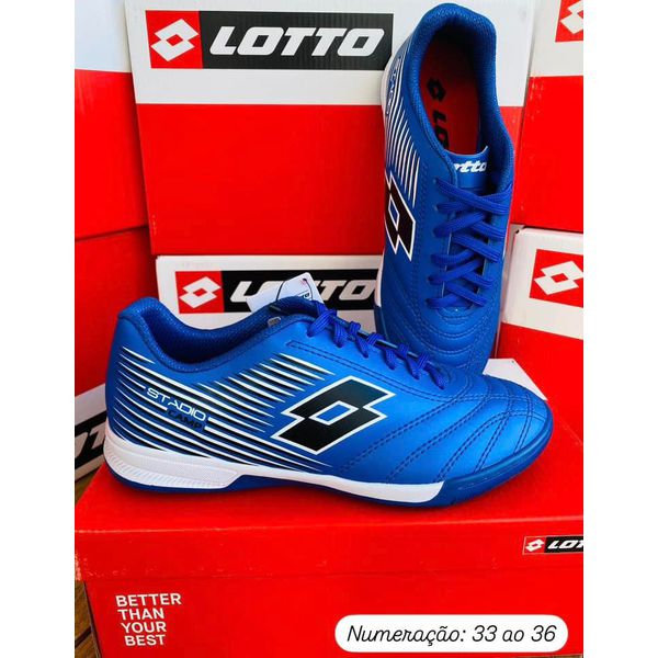 CHUTEIRA FUTSAL LOTTO AZUL/BRANCO