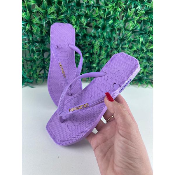 Chinelo HAV Roxo Logo
