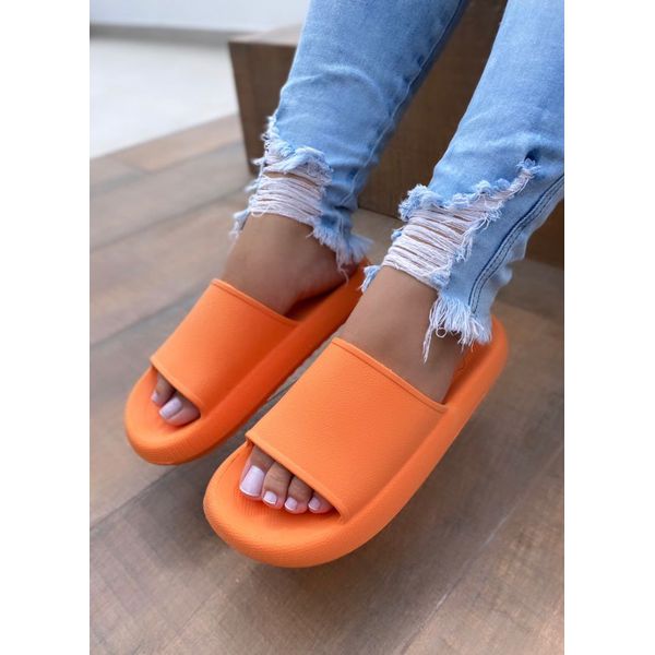 Chinelo Nuvem Novo Laranja
