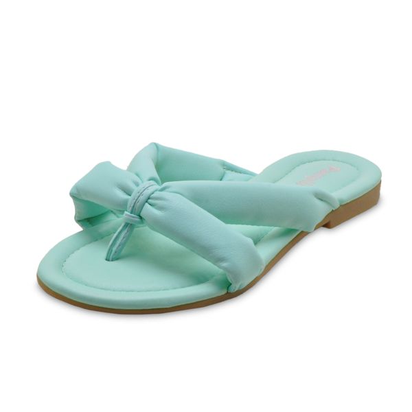 Sandália Rasteira Infantil Cherrie Comfy 661003 Menta 1574