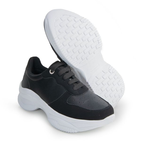 Tênis Casual Feminino Toquio Chunky Preto 2688