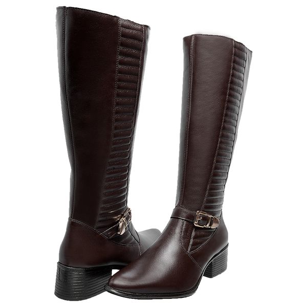 Bota Cano Longo Montaria Menina Brasil 1215 Caf 1898 SAPATO DE