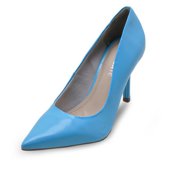 Scarpin Feminino Salto Alto Via Marte 2113301 Oceano Azul