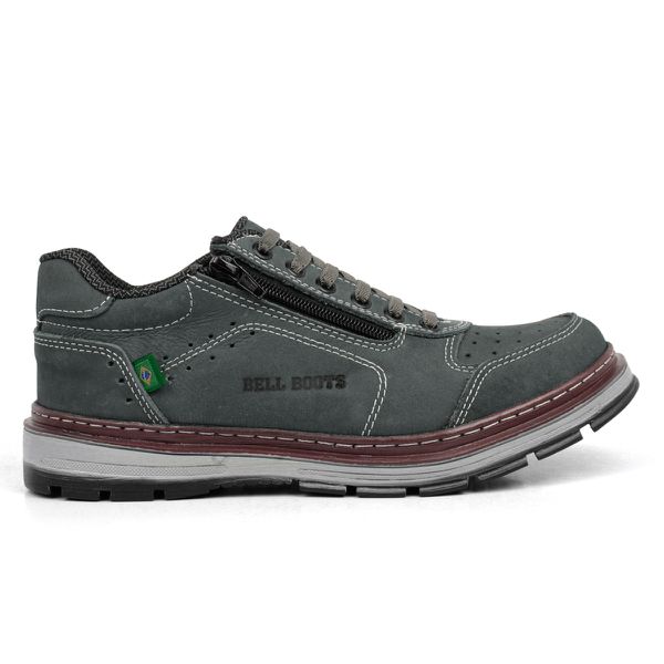 Tênis Adventure Survivor Bell-Boots em Couro - 850 - cinza - 732