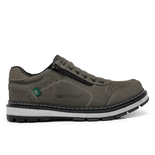 Tênis Adventure Survivor Bell-Boots em Couro -850- Grafite-734