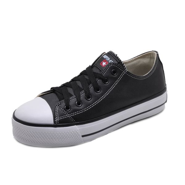 Tênis Unisex Super Star 3357 Preto e Branco 587