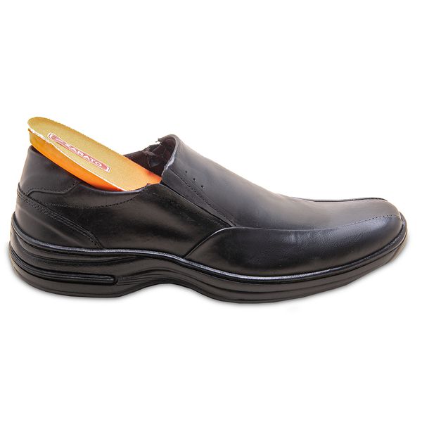 Sapato Masculino Em Couro Ultra Conforto Zarato Z02 Preto 2327