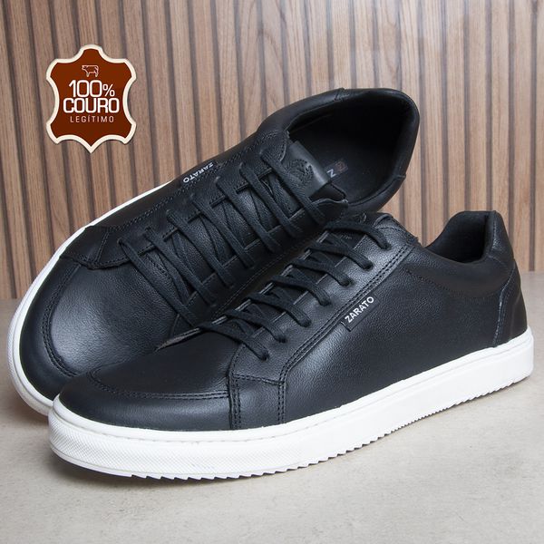 Combo 2 T nis Masculino Em Couro Rep101 Zarato Caf e Preto 2360
