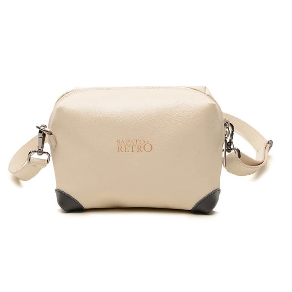 Bolsa RetrÔ - ADORAR - Off White E Preta