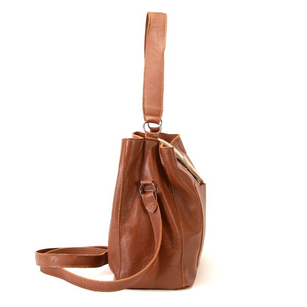 Bolsa RetrÔ - Chocolate e Off White - VERBENA 