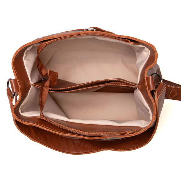 Bolsa RetrÔ - Chocolate e Off White - VERBENA 