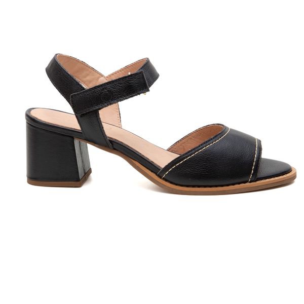 Sandália Peep Toe - Preta - LEVE 