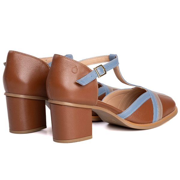 Sapato Boneca - BOSSA - Chocolate, Denin E Fendi - 400.59 