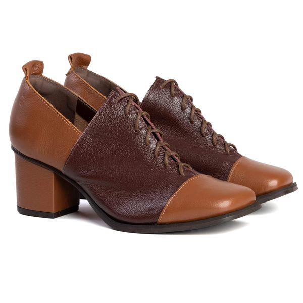 Sapato Boneca CITRINO - Chocolate e Madeira - 400.39
