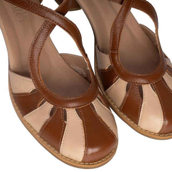 Sapato Boneca - RESPIRO - Chocolate E Nude - 2075.7