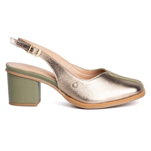 Sapato Boneca - VIBRAR - Metalic E Sálvia - 400.56