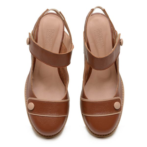 Sapato MOMENTO - Chocolate E Nude - 2075.2