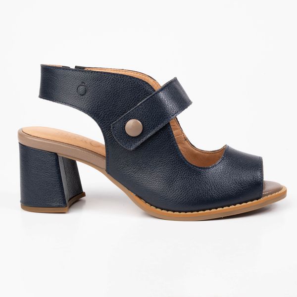 Peep Toe RetrÔ - Azul Marinho e Fendi - DESEJO