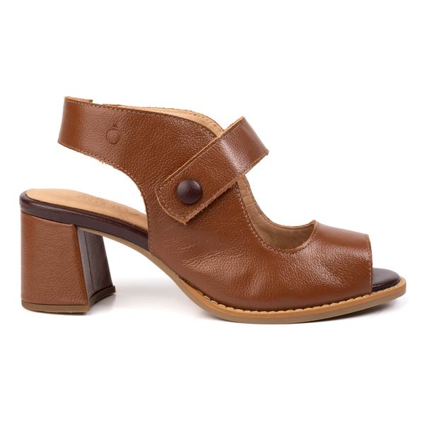 Peep Toe RetrÔ - Chocolate e Madeira - DESEJO