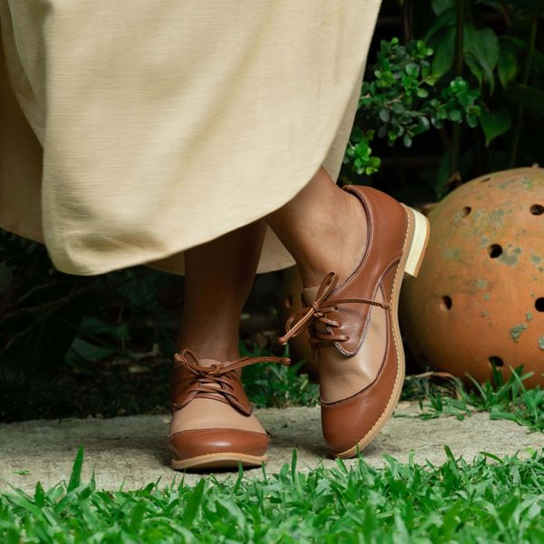 Sapato Oxford - Chocolate e Bali - HÍSTORIA