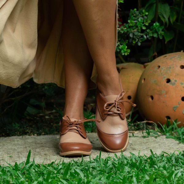 Sapato Oxford - Chocolate e Bali - HÍSTORIA