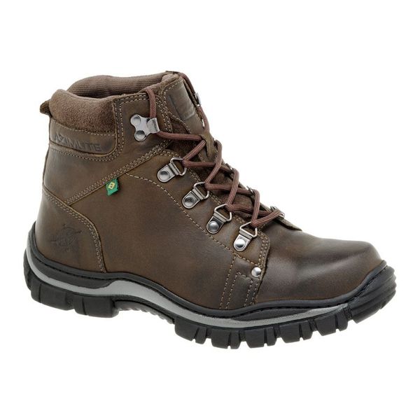 Coturno Adventure Masculino Em Couro Cor Oliva 483-910-b