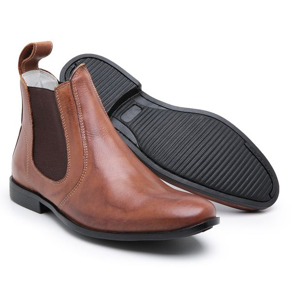 Bota Chelsea Camel