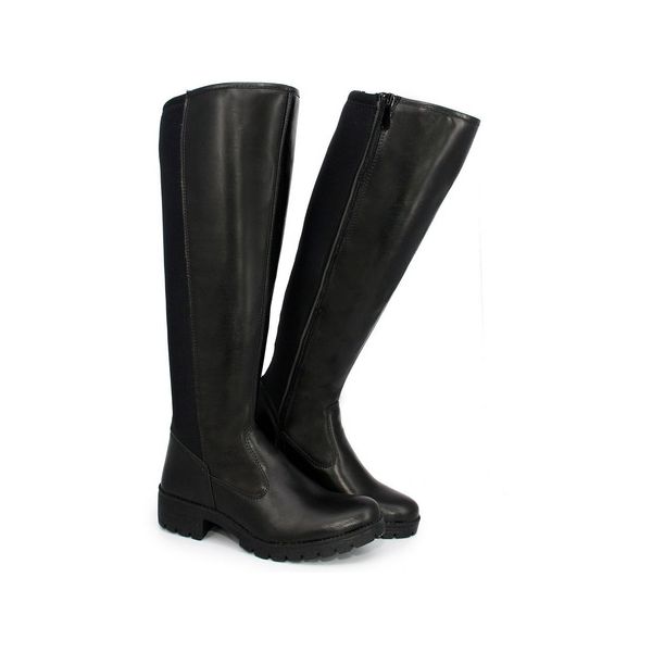Bota Feminina Cano Longo Preto Eva
