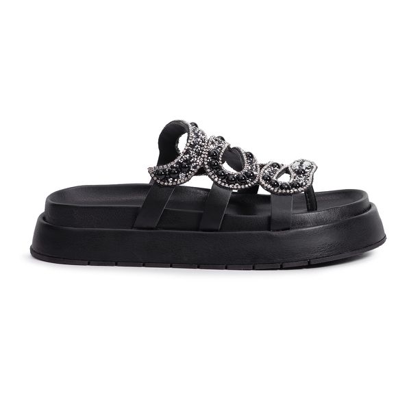 Sandália FlatForm Flora Preto