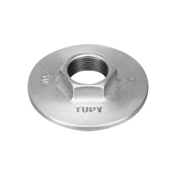 Flange 1.1/4" X 90º BSP Galvanizada Tupy - 129900833