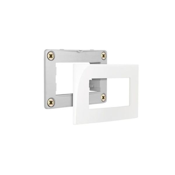 Conjunto Placa com Suporte para Móvel Margirius Linha Sleek Branco - 15787