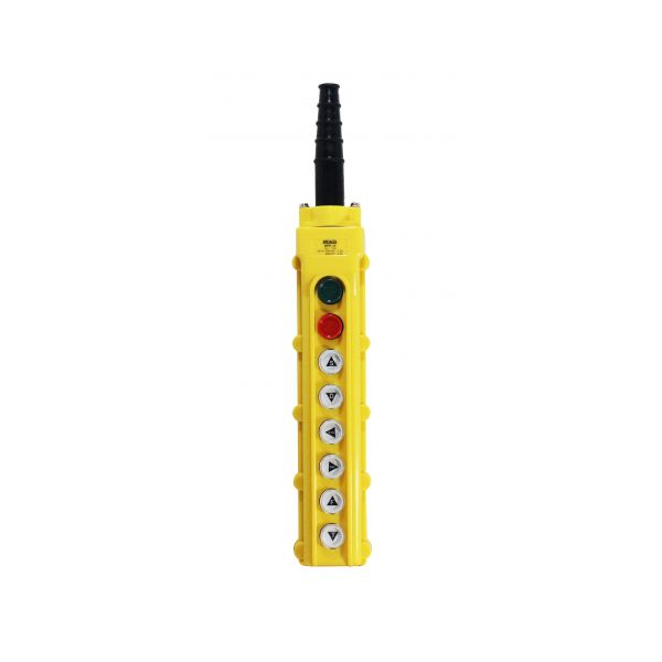 Botoeira para Ponte Rolante Metaltex 8 Botões com L/D BPR-3A