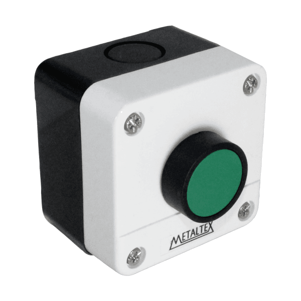 Caixa com Botão Verde Metaltex CP1-L