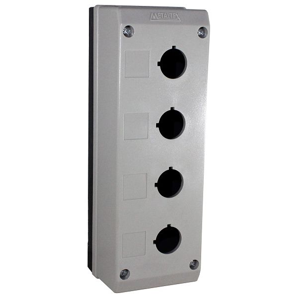 Caixa para Botão 22MM Metaltex 4 Furos TN2-B4