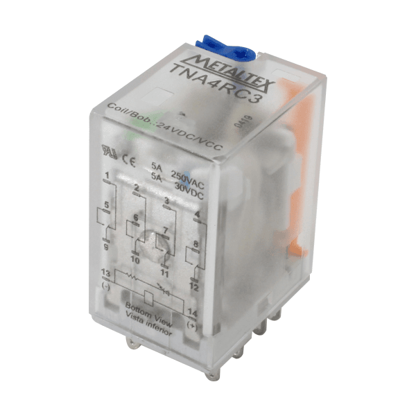 Relé Subminiatura Metaltex TNA4RC3