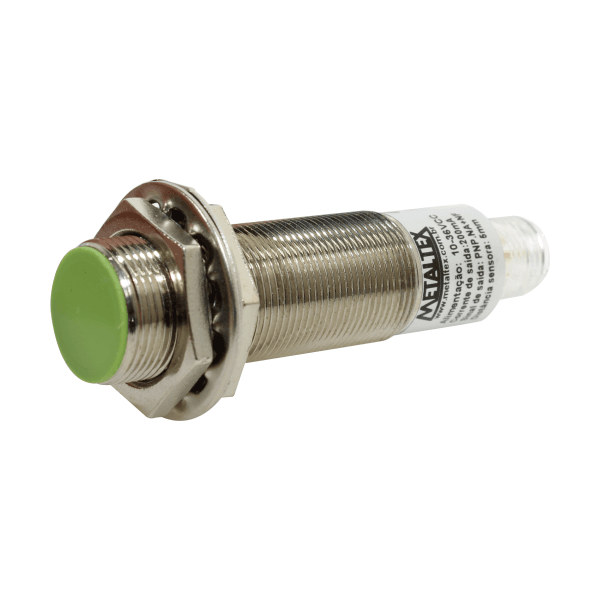 Sensor Indutivo Faceado Metaltex com Conector M12 I18-5-DPC-K12 M18 PNP 